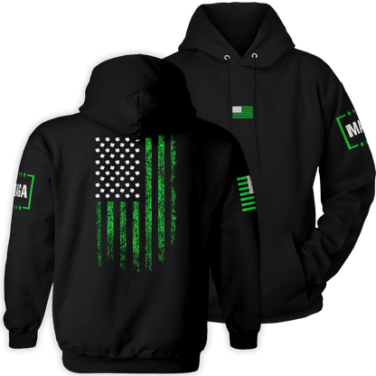 Black / S St Paddy Flag Hoodie maga trump