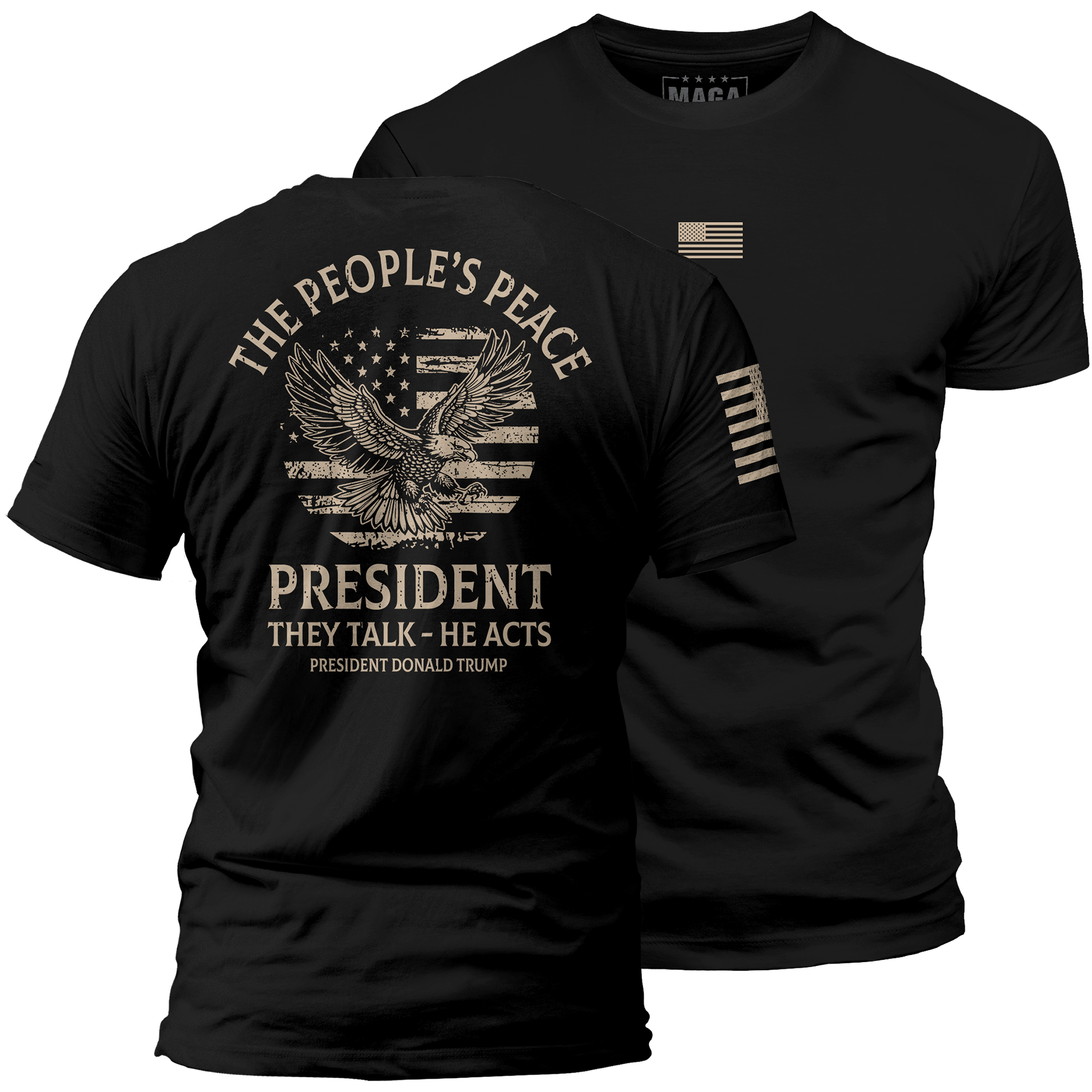 Black / S The People's Peace maga trump