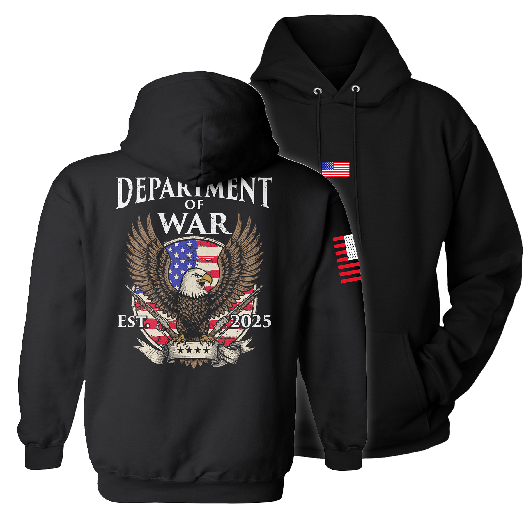 Black / S The Return of the Department of War Hoodie maga trump