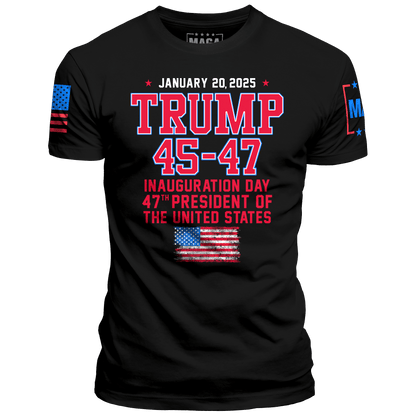 Black / S TRUMP 45-47 maga trump