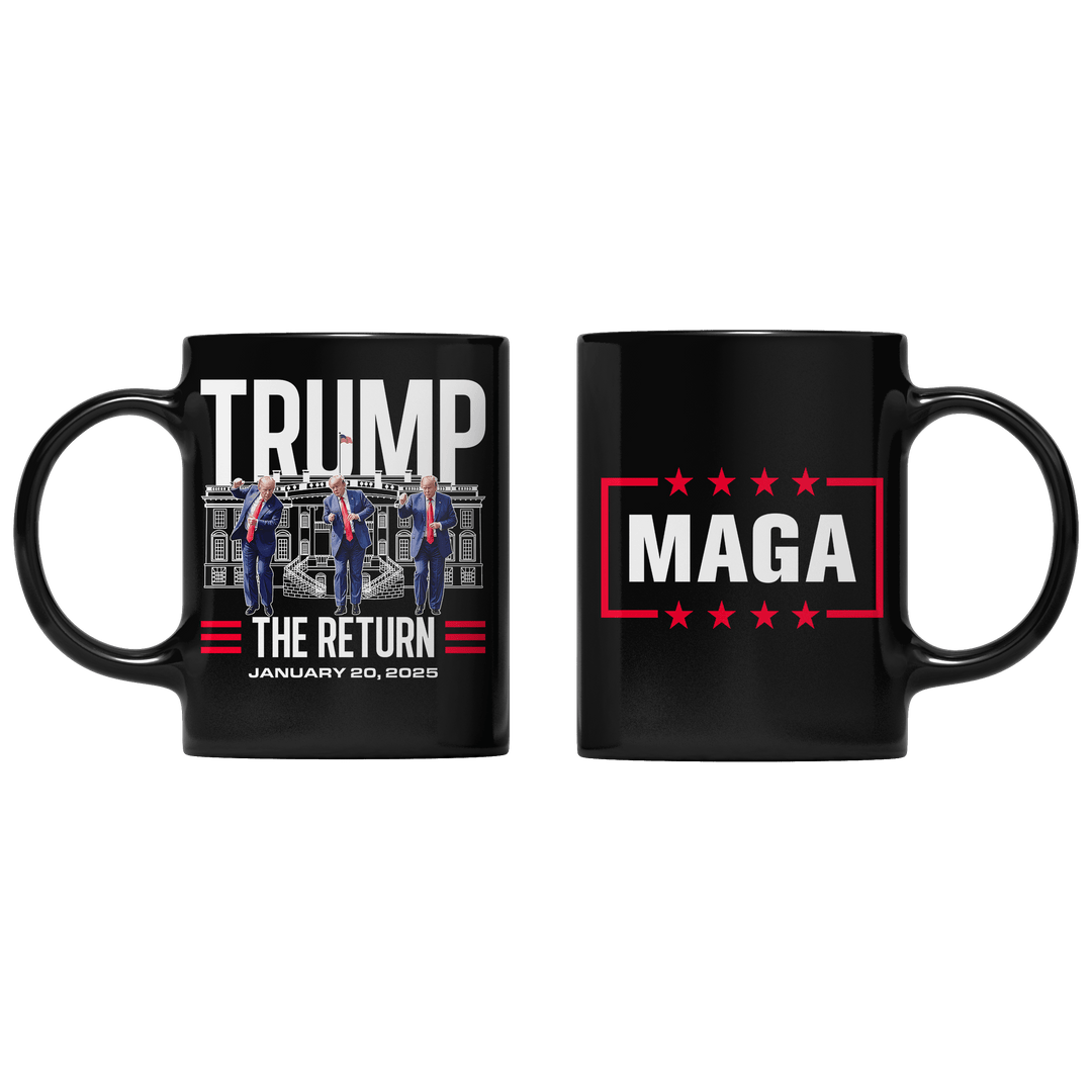 Black Trump The Return Mug maga trump