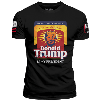 Black / XS Best Part of Waking Up maga trump