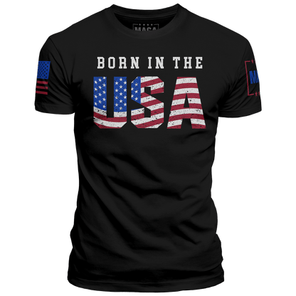 Black / XS Born in the USA maga trump