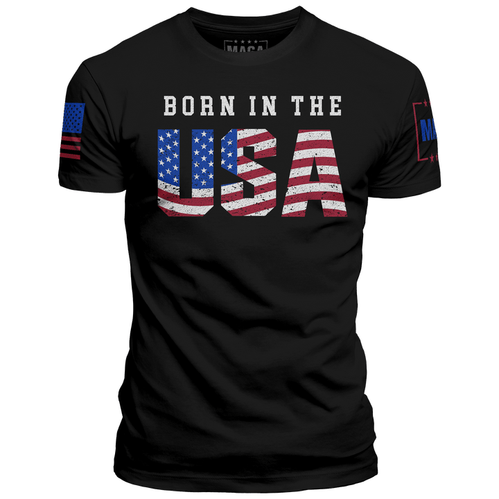 Black / XS Born in the USA maga trump