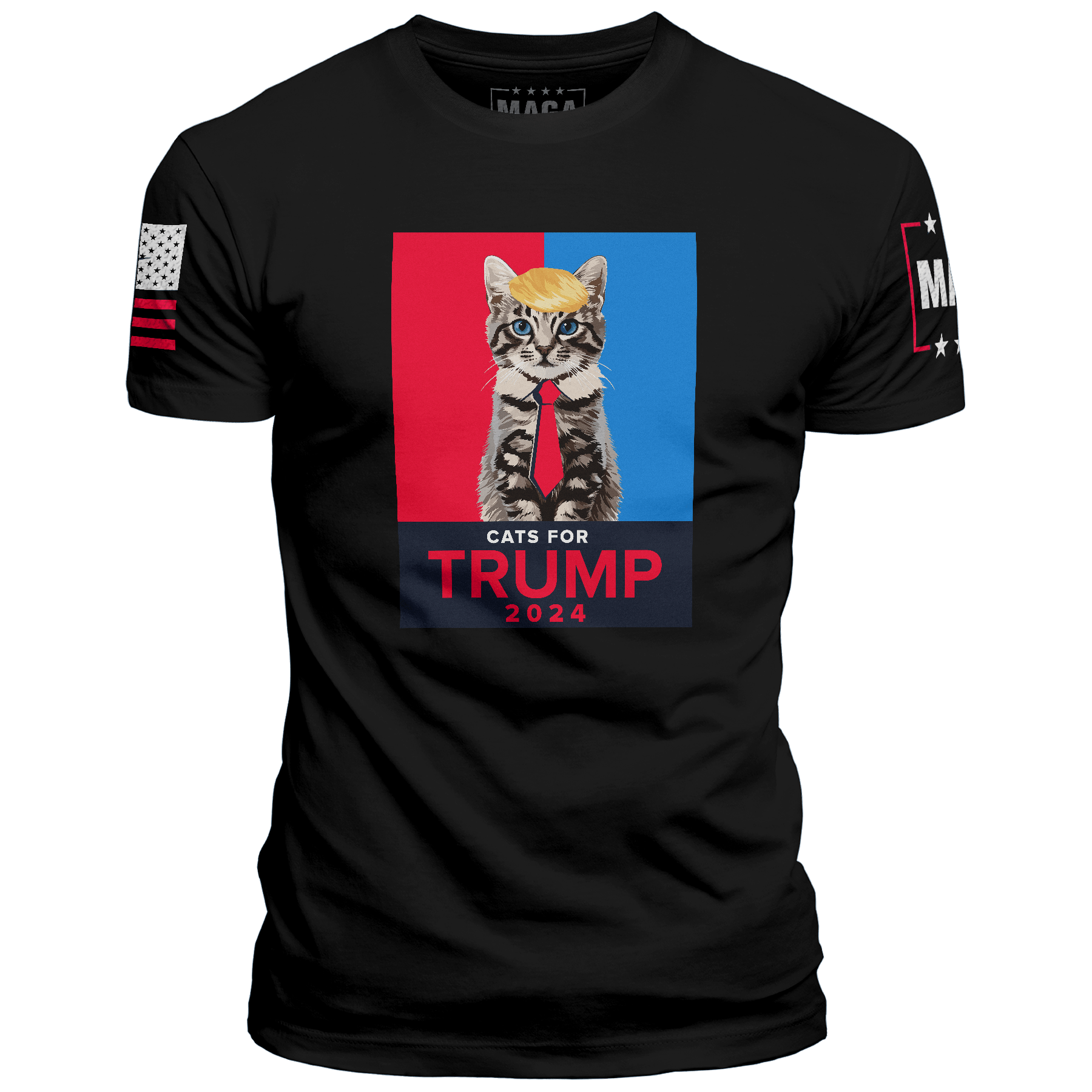 Black / XS Cats For Trump 2024 maga trump