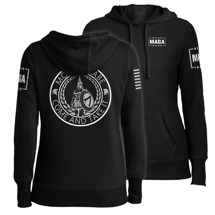 Black / XS Come and Take it Ladies Hoodie maga trump