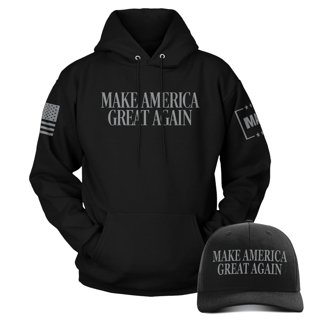 Black / XS Dark MAGA Blackout Edition Patriot Bundle maga trump