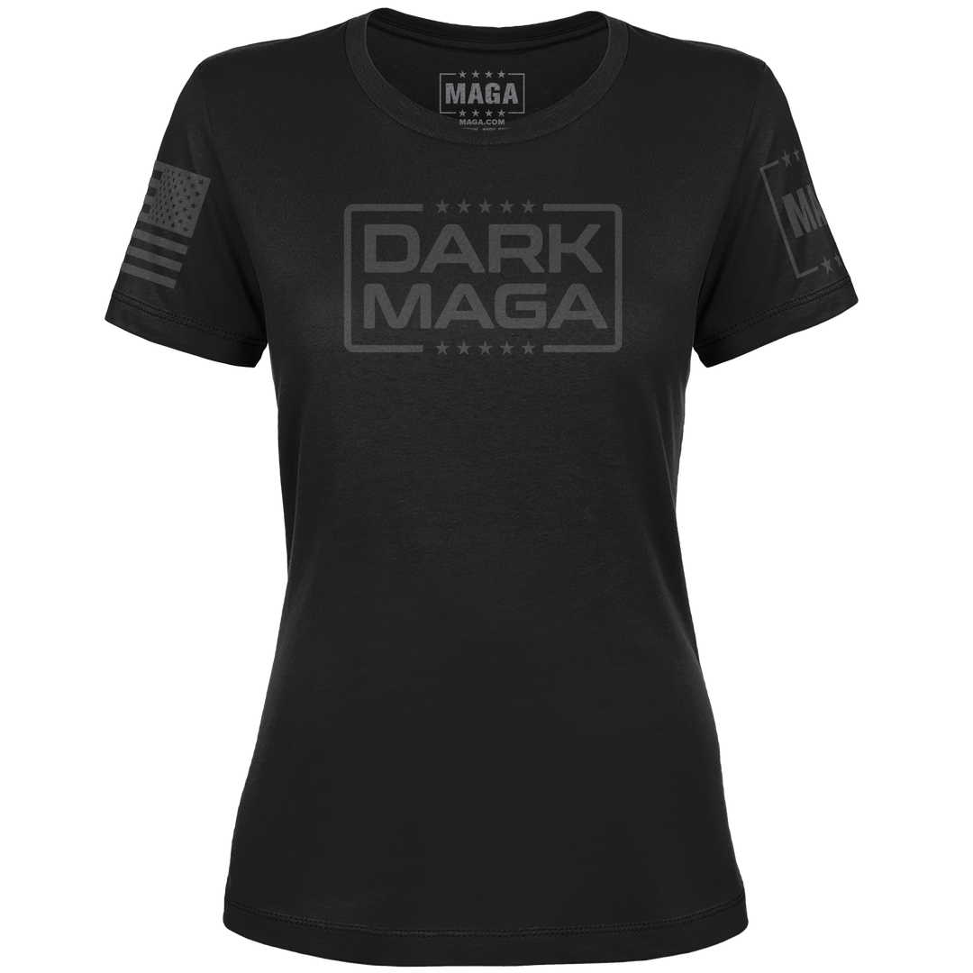 Black / XS Dark MAGA V6 Ladies maga trump