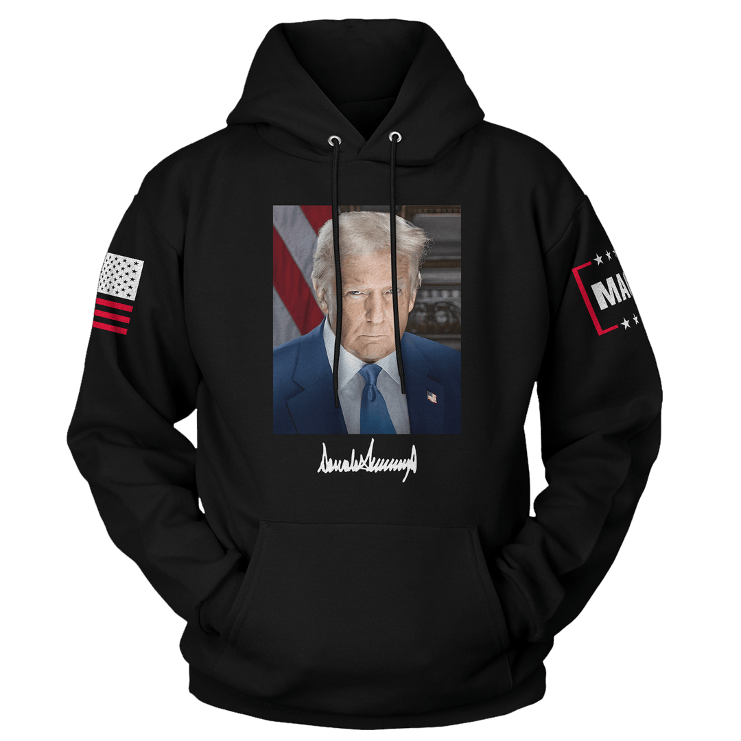 Black / XS DJT 2025 v1 Hoodie maga trump