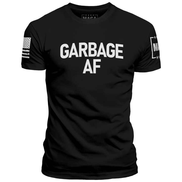 Black / XS Garbage AF maga trump