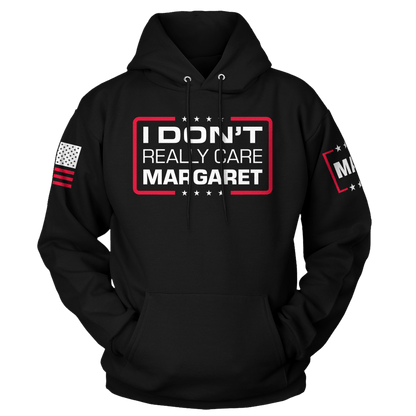 Black / XS I Don't Really Care Margaret Hoodie maga trump