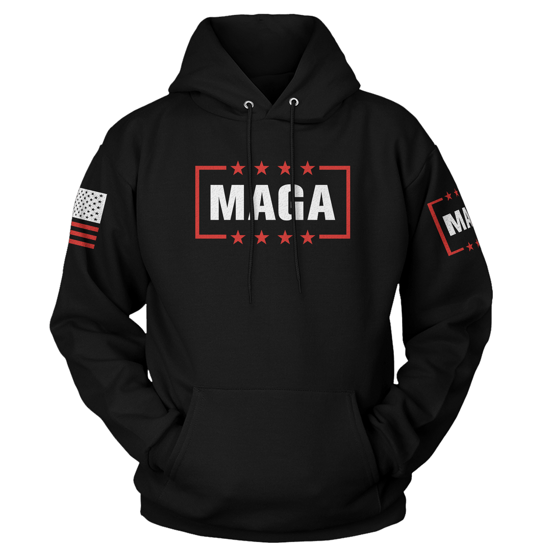 Black / XS MAGA Hoodie maga trump