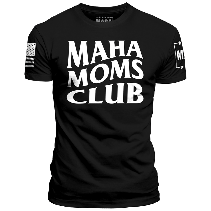 Black / XS MAHA MOMS CLUB maga trump