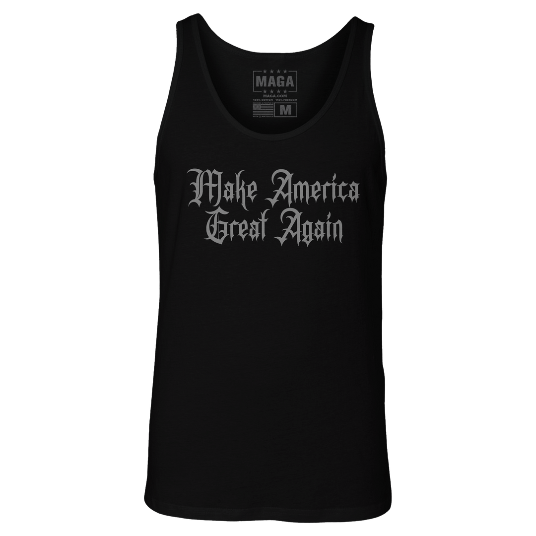 Black / XS Make America Great Again Dark Gothic Tank Top maga trump