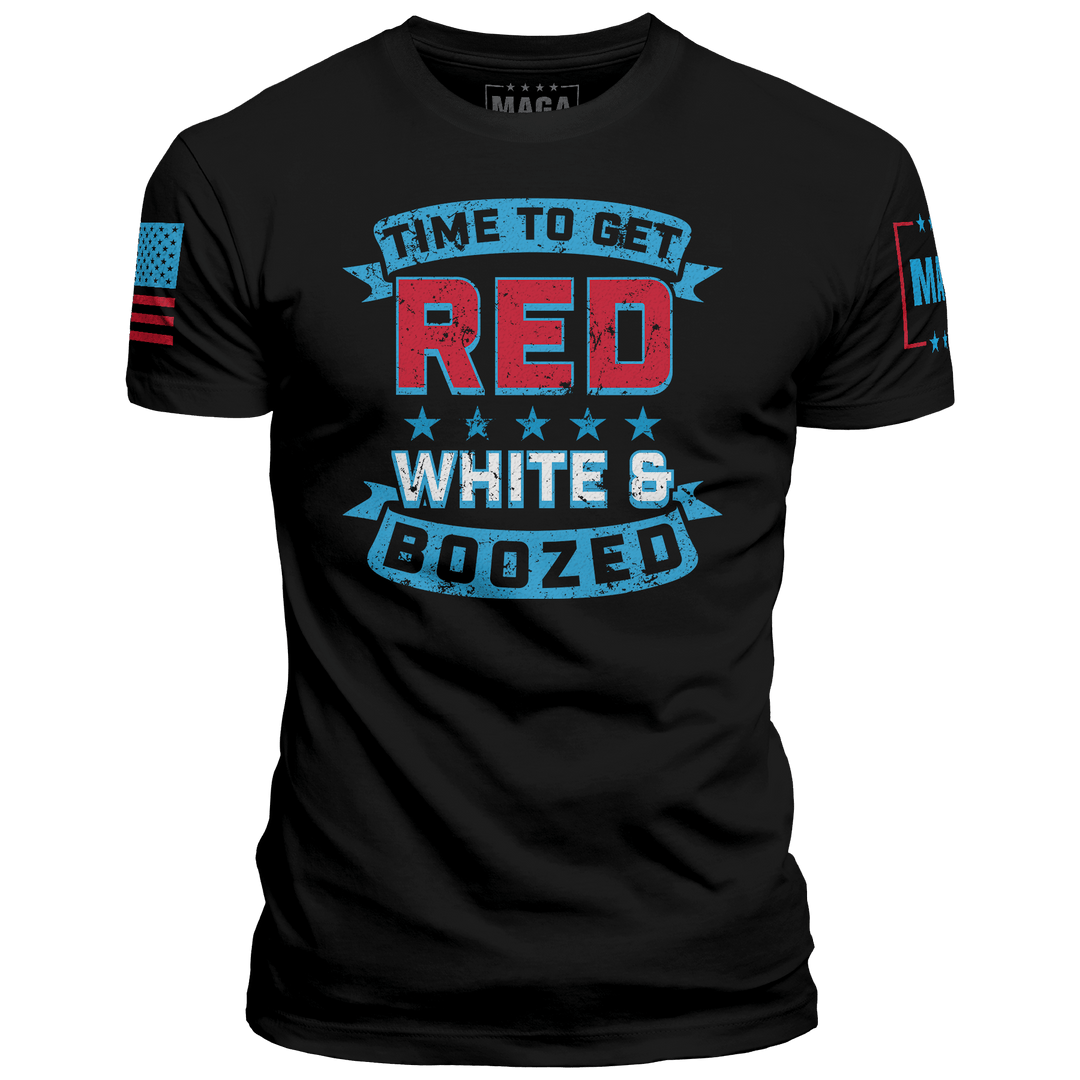 Black / XS Red White & Boozed maga trump
