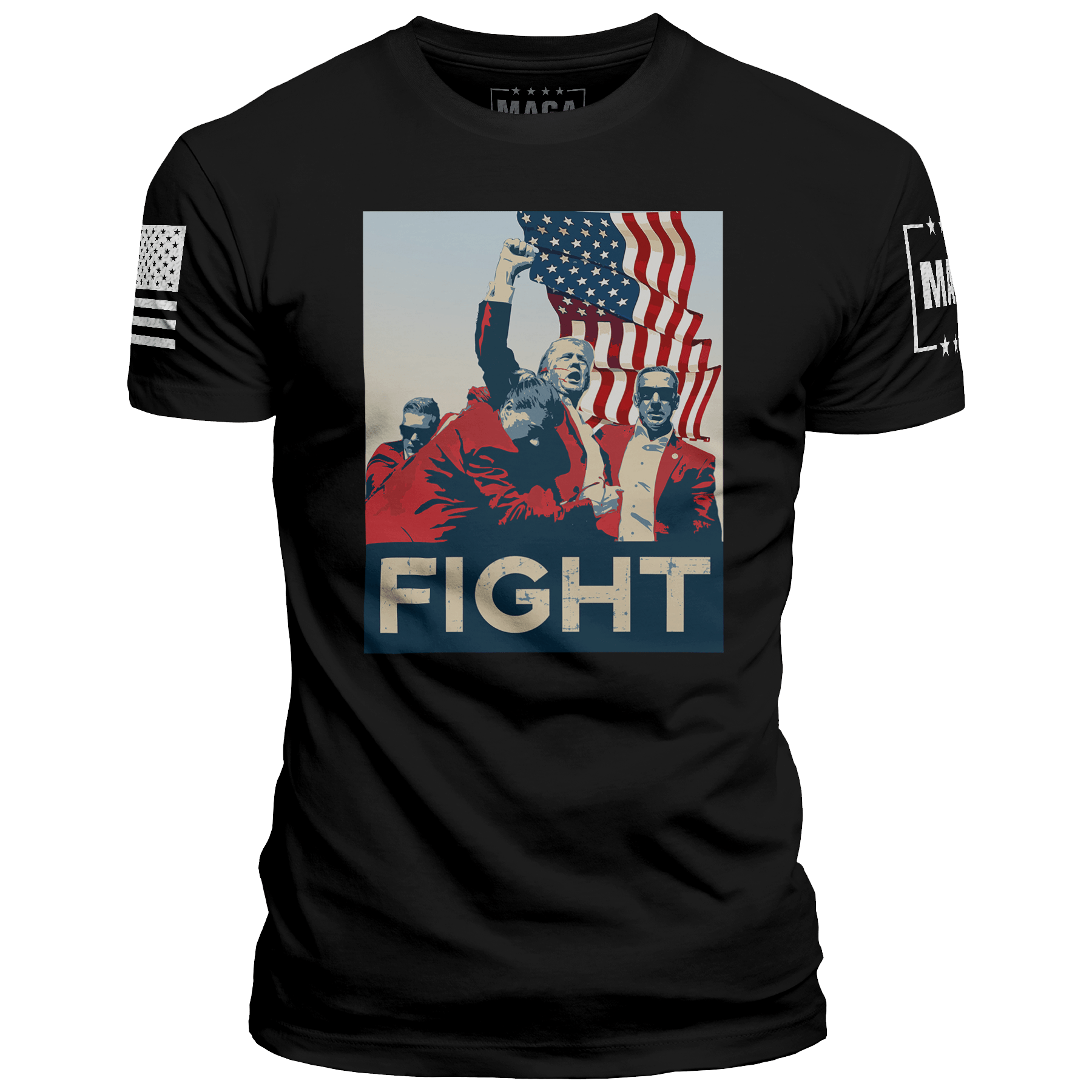 Black / XS Trump Fight Iconic maga trump