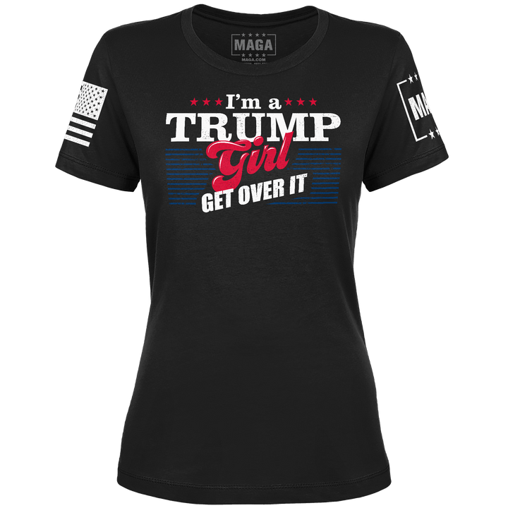 Black / XS Trump Girl Ladies Tee maga trump