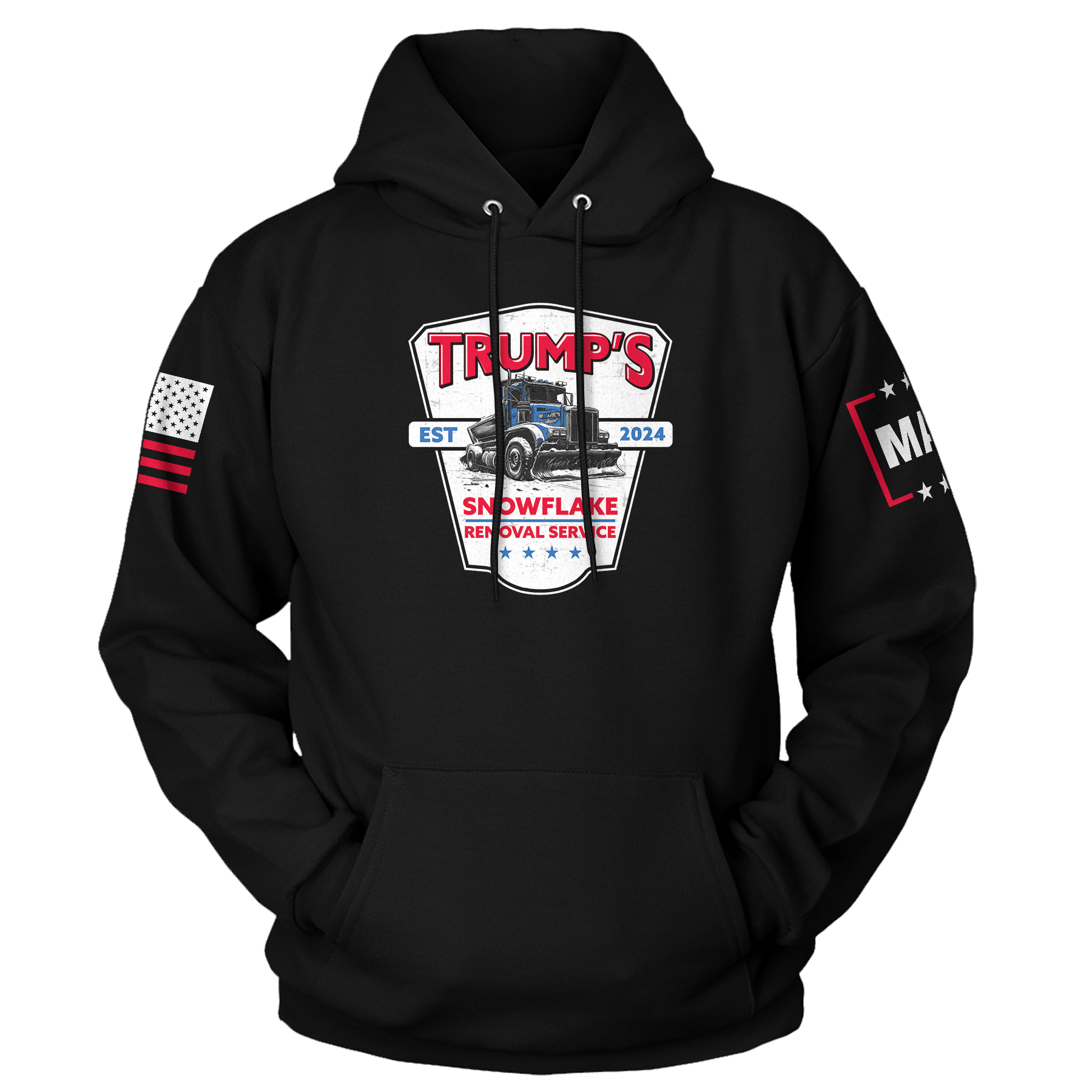 Black / XS Trump's Snowflake Removal Hoodie maga trump