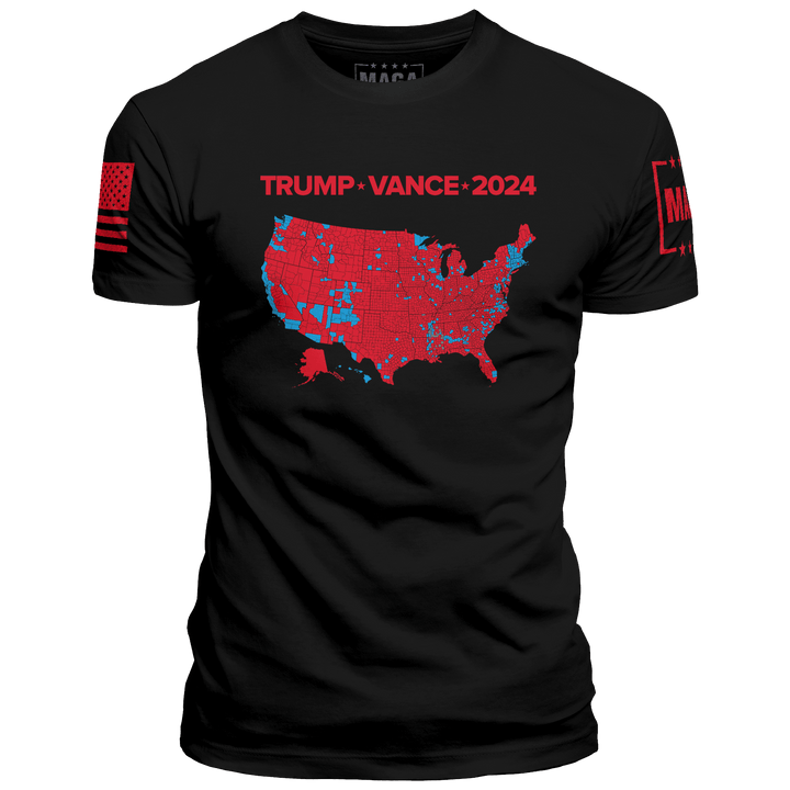 Black / XS Trump Vance 2024 Electoral Map maga trump