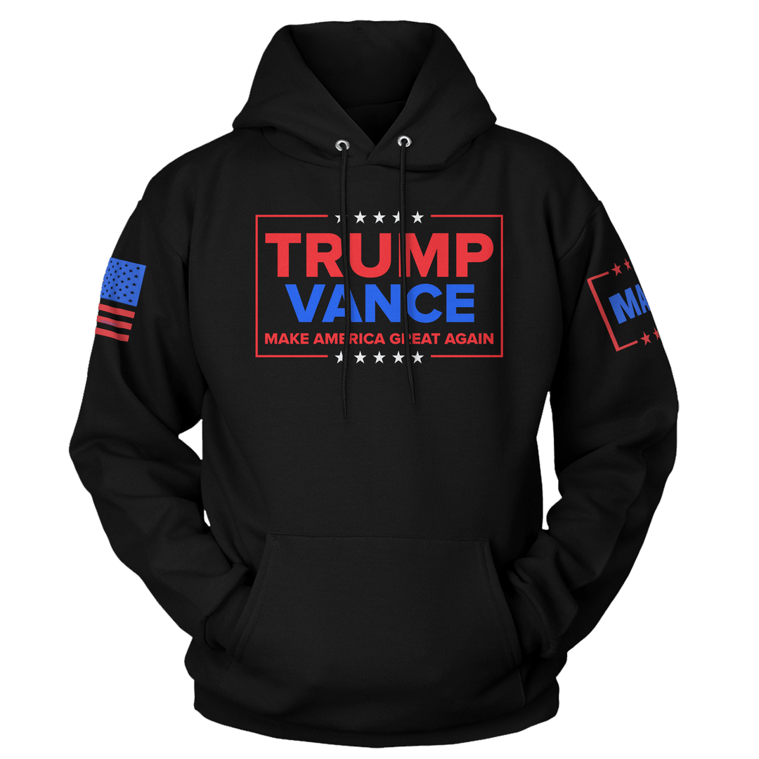 Black / XS Trump Vance - MAGA Hoodie maga trump