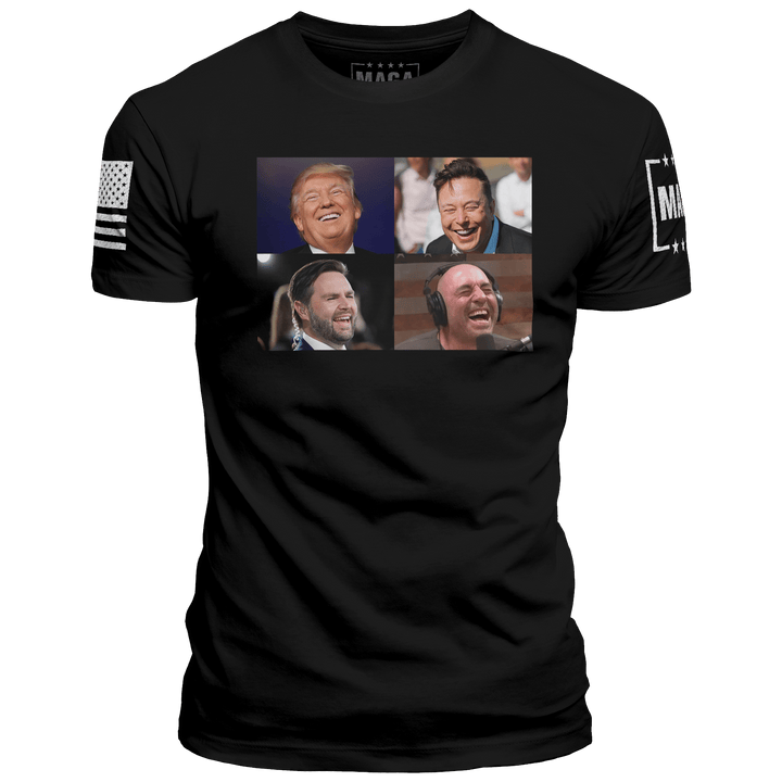 Black / XS Trump x Vance x Musk x Rogan maga trump