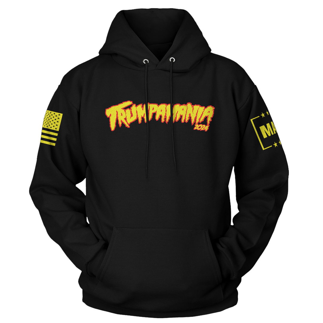 Black / XS Trumpamania 2024 Hoodie maga trump