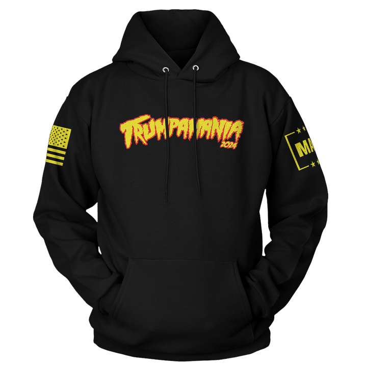 Black / XS Trumpamania 2024 Hoodie maga trump