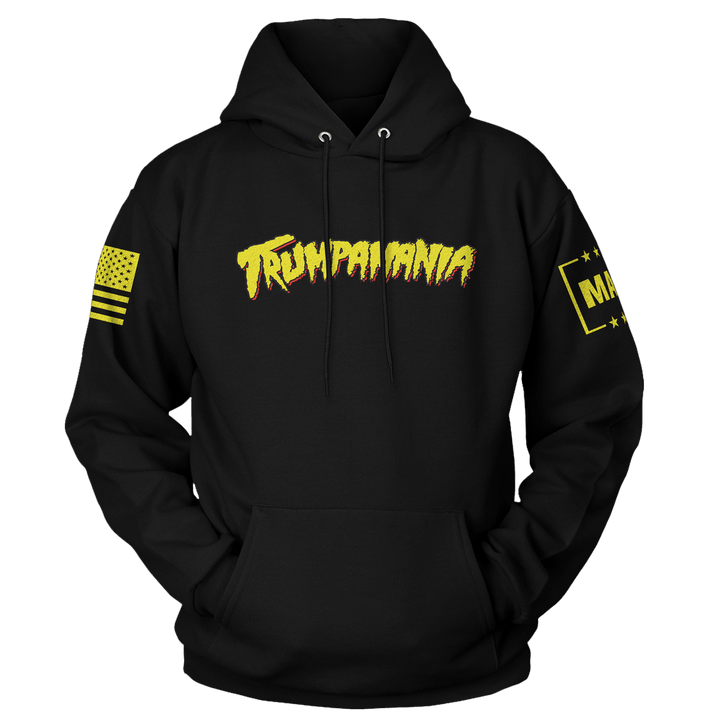 Black / XS Trumpamania Hoodie maga trump