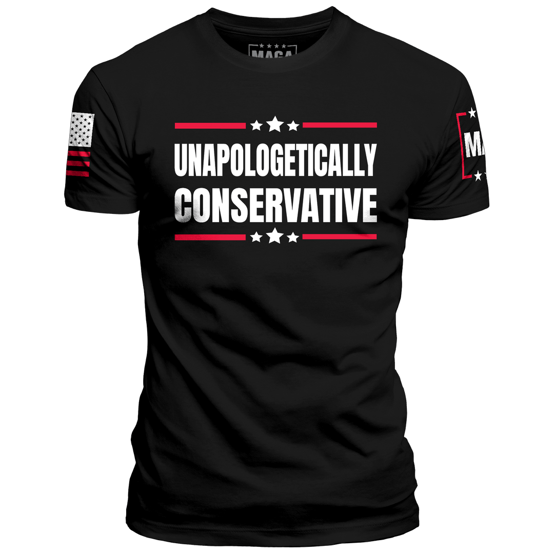 Black / XS UNAPOLOGETICALLY CONSERVATIVE maga trump