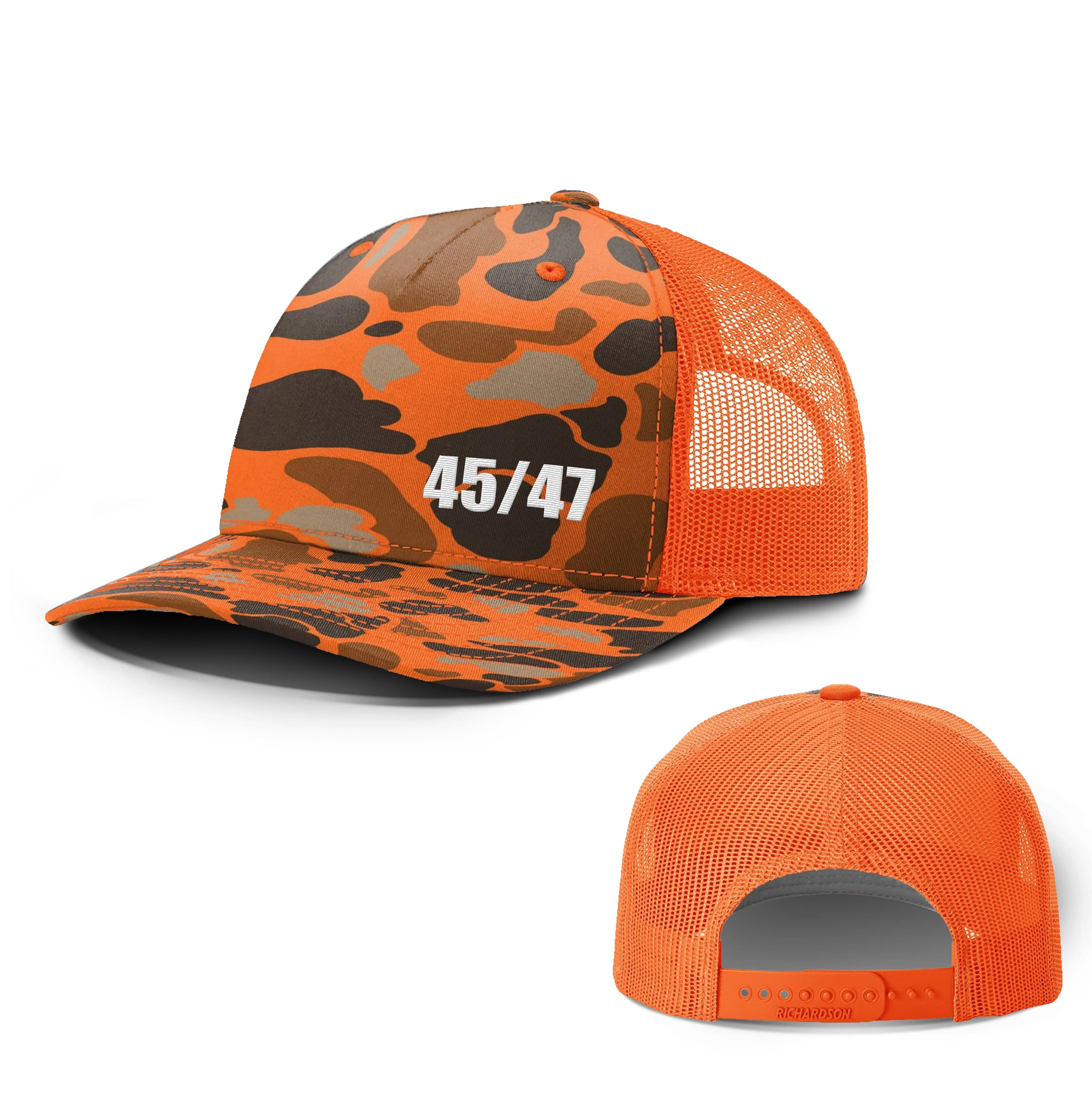 Blaze Duck Camo and Blaze 45-47 Lower Left Hunting Hats maga trump