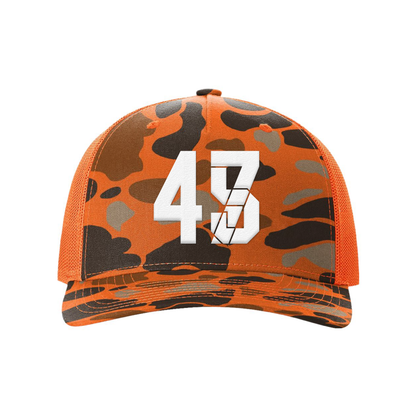 Blaze Duck Camo/Blaze / White 4547 Hunting Hats maga trump