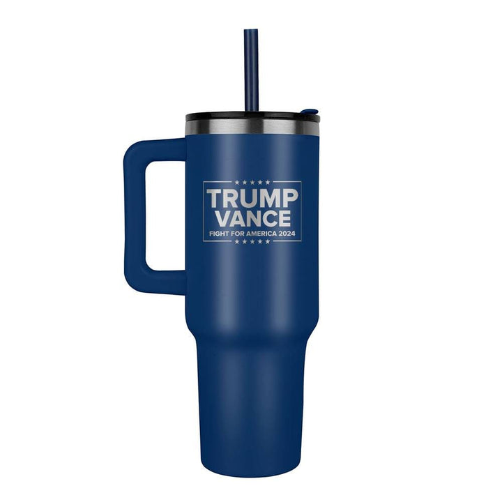 Blue Trump Vance Fight 40oz Tumbler maga trump