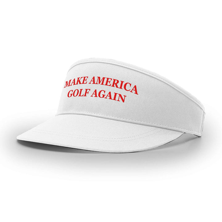 Classic Golf Visor / White Make America Golf Again Visor maga trump