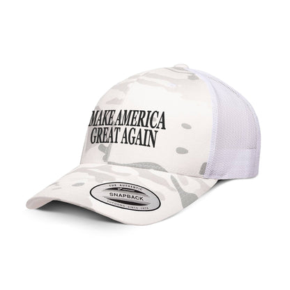 Classics Six-Panel Retro Trucker Cap / Alpine White / OS Make America Great Again Camo Edition Trucker Hat maga trump