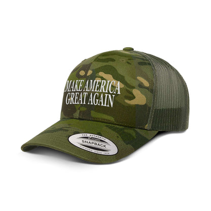 Classics Six-Panel Retro Trucker Cap / Tropic Green / OS Make America Great Again Camo Edition Trucker Hat maga trump