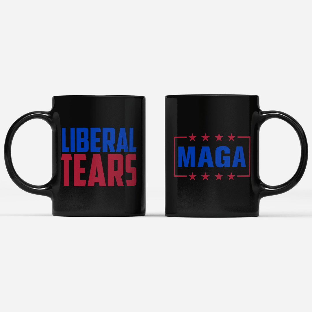 Coffee Mug / Black / One Size Liberal Tears Coffee Mug maga trump