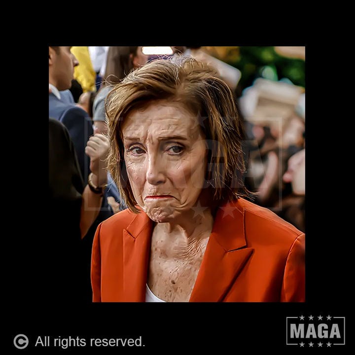 Cryin' Nancy maga trump