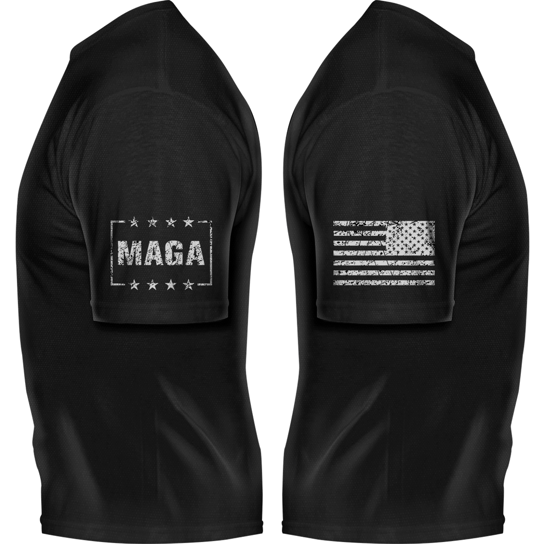 Dark MAGA - Moisture Wicking T-shirt maga trump