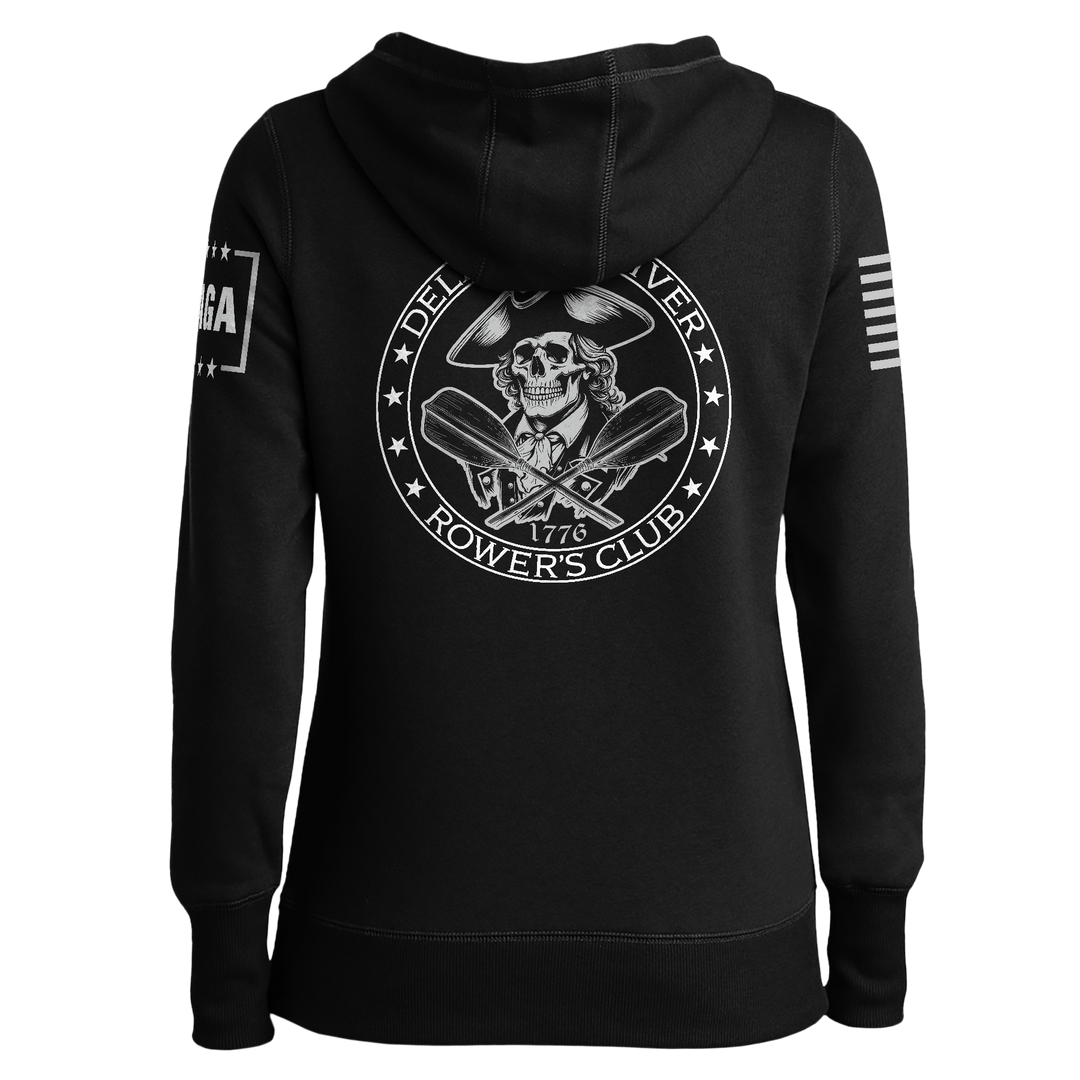 Delaware River Rowers Club Ladies Hoodie maga trump