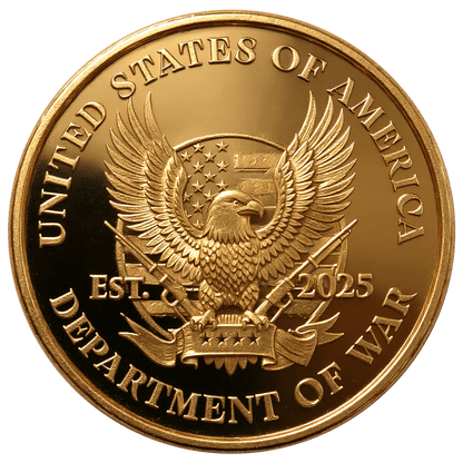 Department of War Gold Coin maga trump