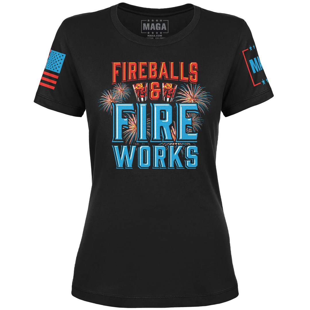 Fireballs & Fireworks Ladies Tee maga trump