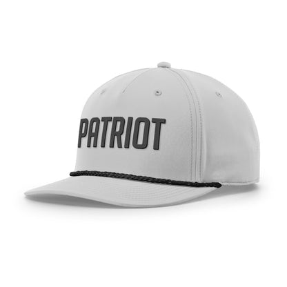 Five Panel Classic Rope / Heather Gray/Black / OS Patriot Rope Hat maga trump