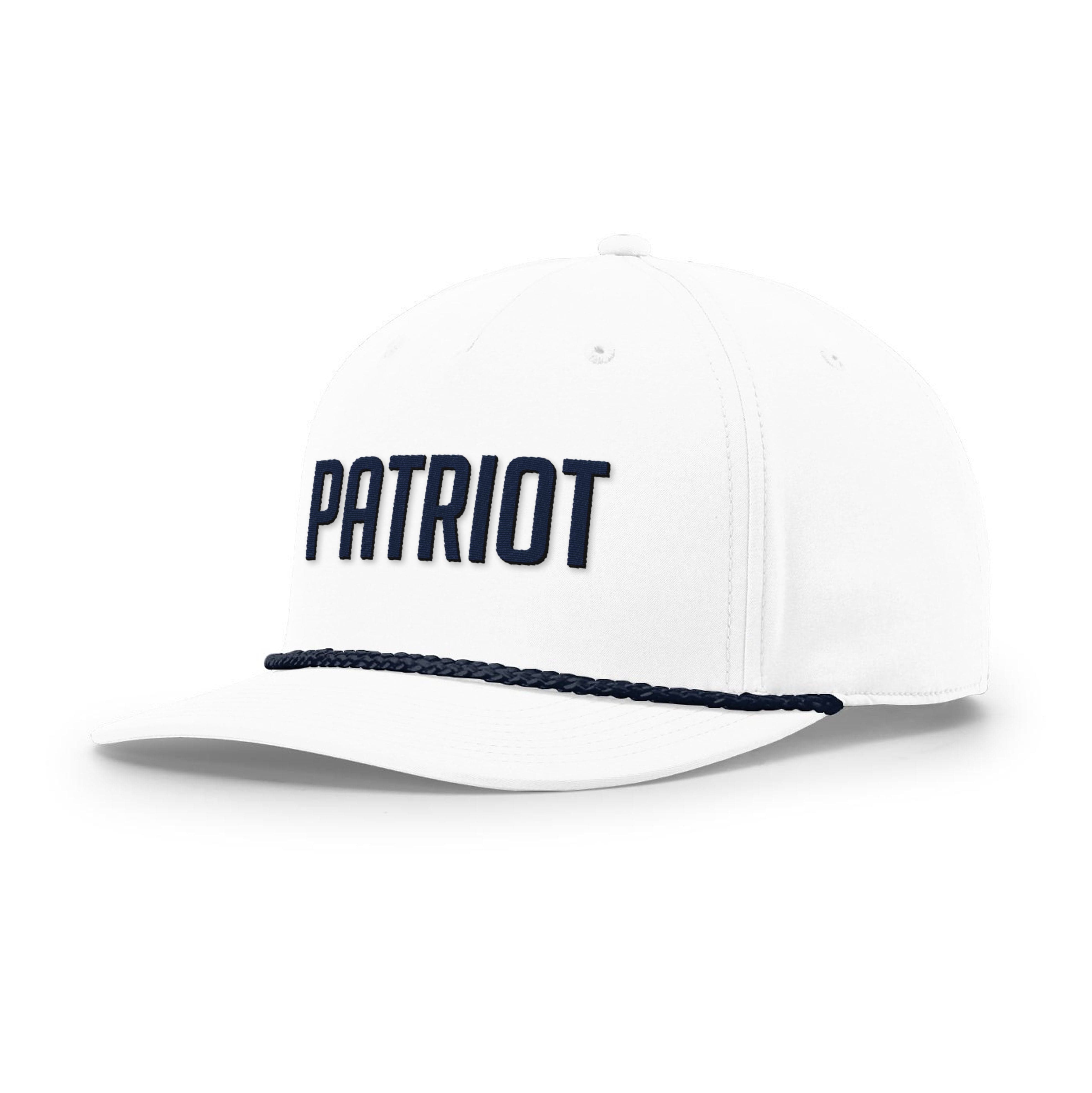 Five Panel Classic Rope / White/Navy / OS Patriot Rope Hat maga trump