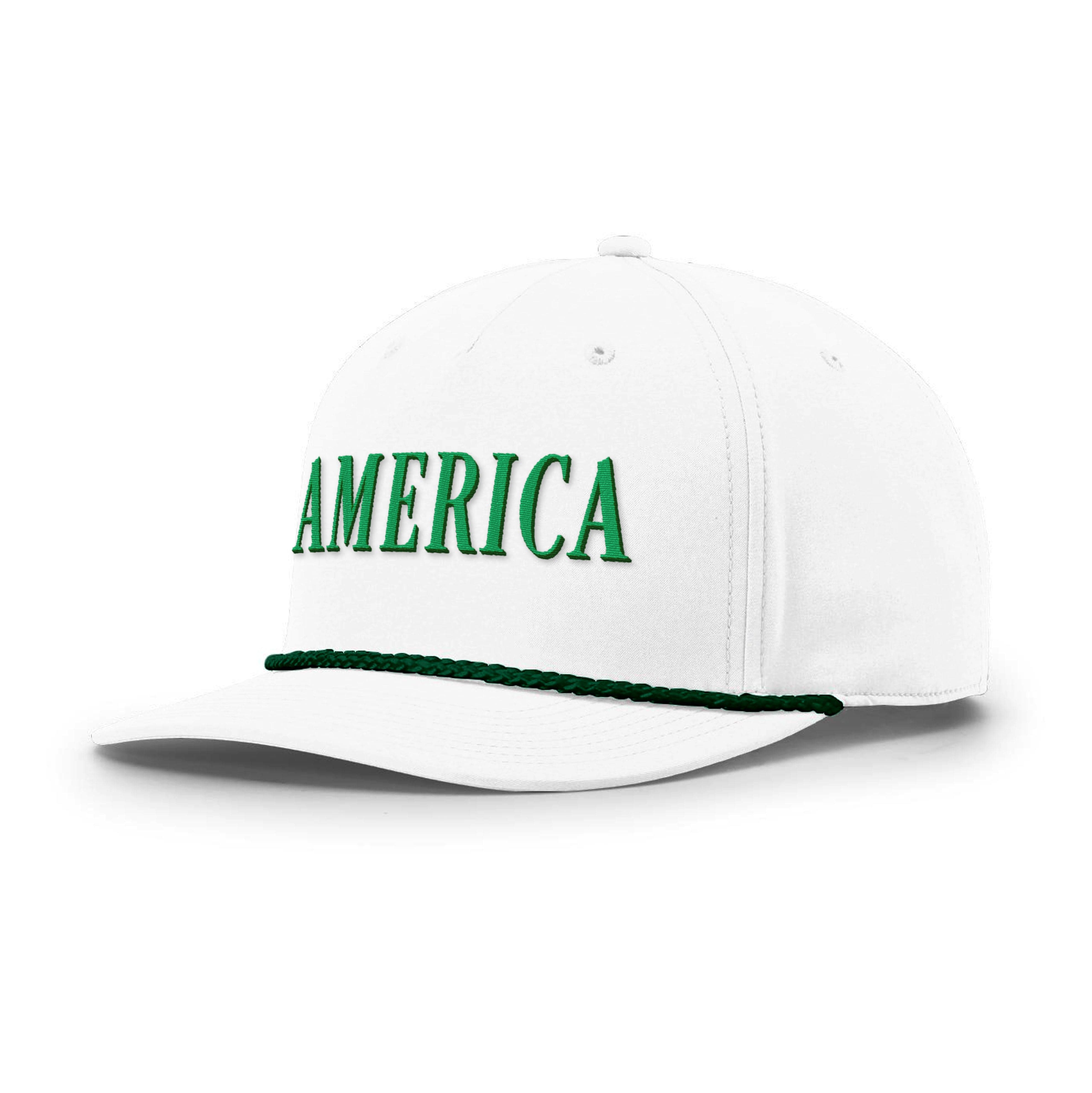Five Panel Classic Rope / White / OS America Rope Hat maga trump