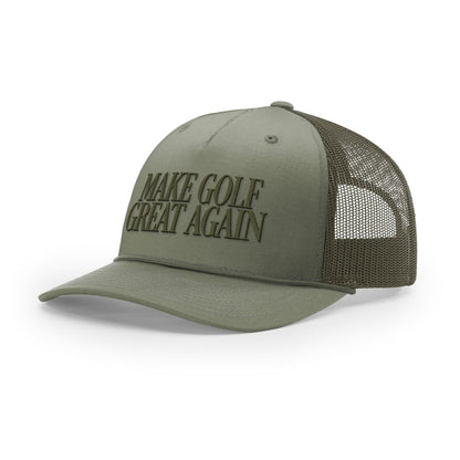 Five Panel Trucker with Rope / Loden/Loden / OS Make Golf Great Again Rope Trucker Hat maga trump