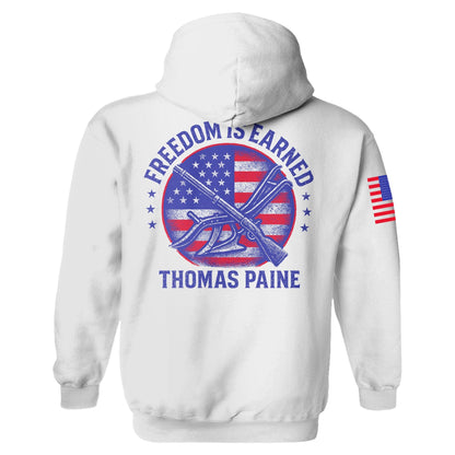 Freedom is Earned Hoodie maga trump