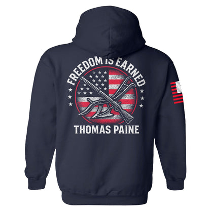Freedom is Earned Hoodie maga trump