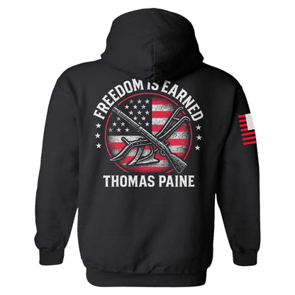 Freedom is Earned Hoodie maga trump