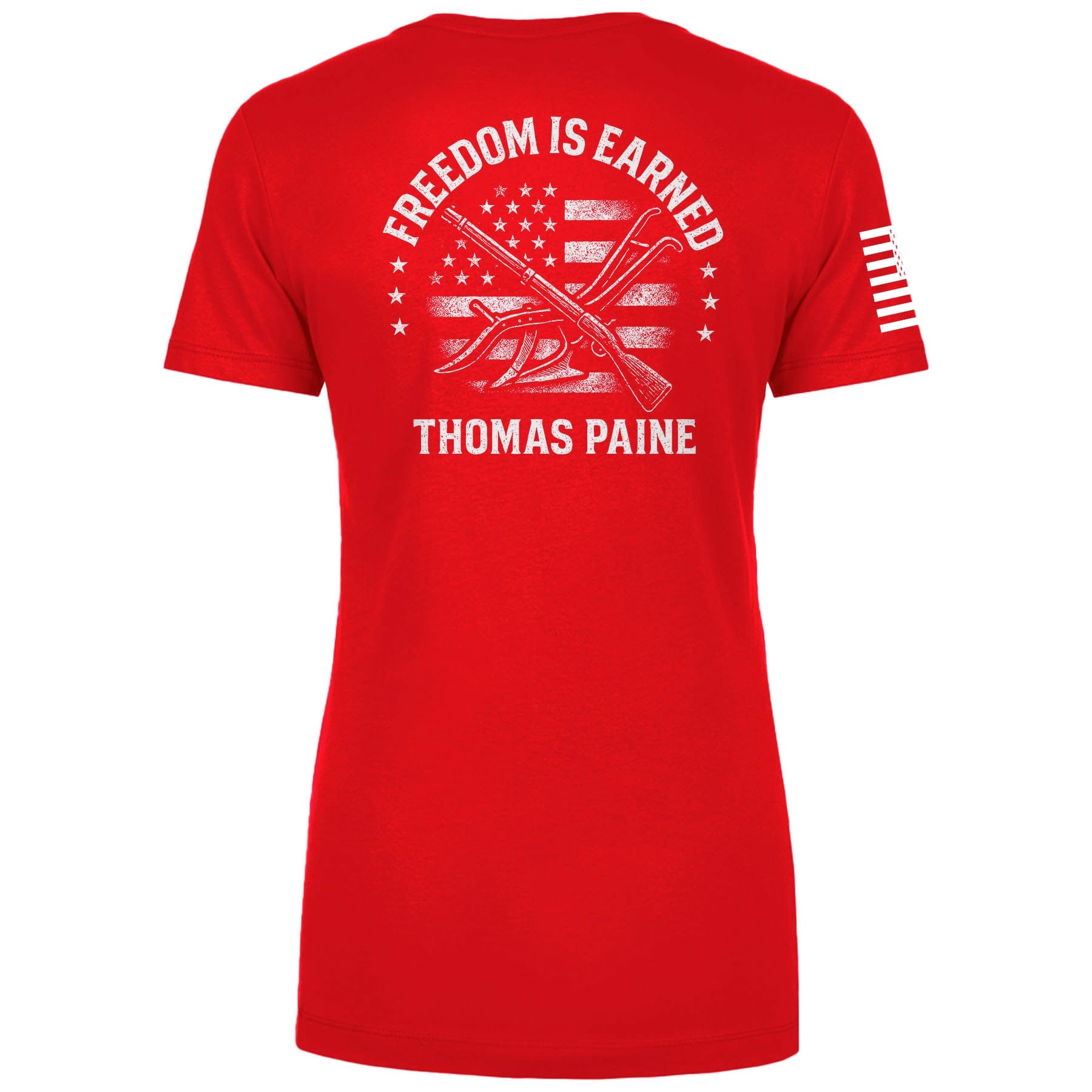 Freedom is Earned Ladies Tee maga trump