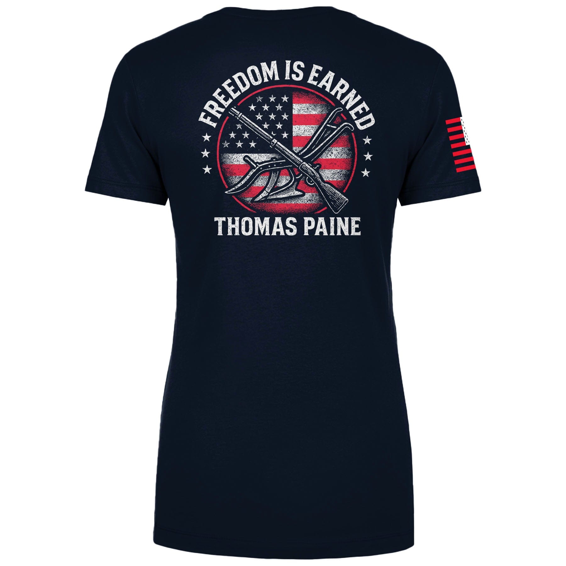 Freedom is Earned Ladies Tee maga trump